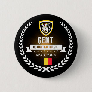 Gent 6 Cm Round Badge