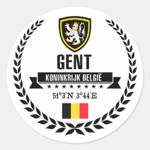Gent Classic Round Sticker