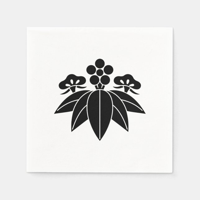 Gentian-style pine bamboo ume napkin (Front)