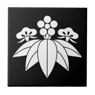 Gentian-style pine bamboo ume tile