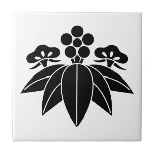 Gentian-style pine bamboo ume tile