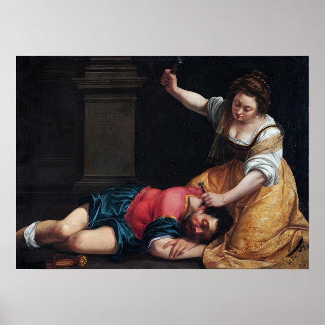 Gentileschi - Jael and Sisera Poster (Front)