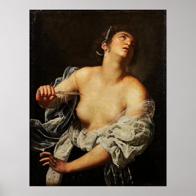 Gentileschi - Lucretia Artcurial Poster (Front)