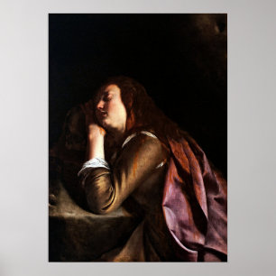 Gentileschi - Magdalene Penitent Poster