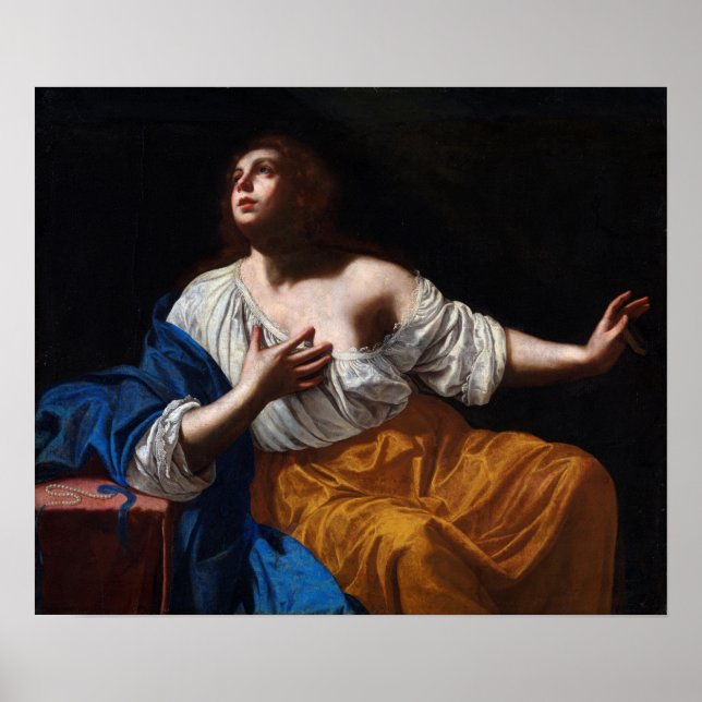 Gentileschi - Penitent Magdalene Poster (Front)