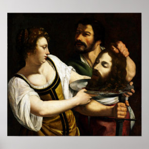 Gentileschi - Salome With Head Of John The Baptist Poster