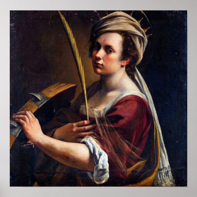 Gentileschi - Self Portrait Poster (Front)