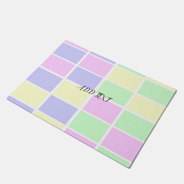 Gentle abstract spectrum of colours  doormat (Angled)