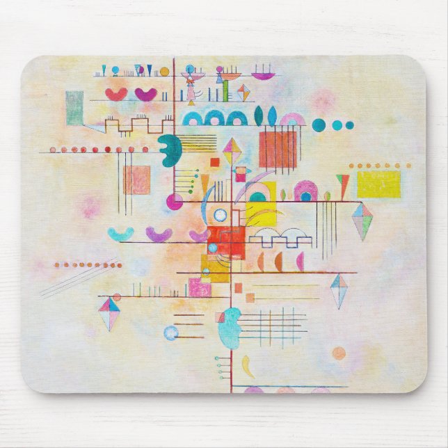Gentle Accent, Wassily Kandinsky Mouse Mat (Front)