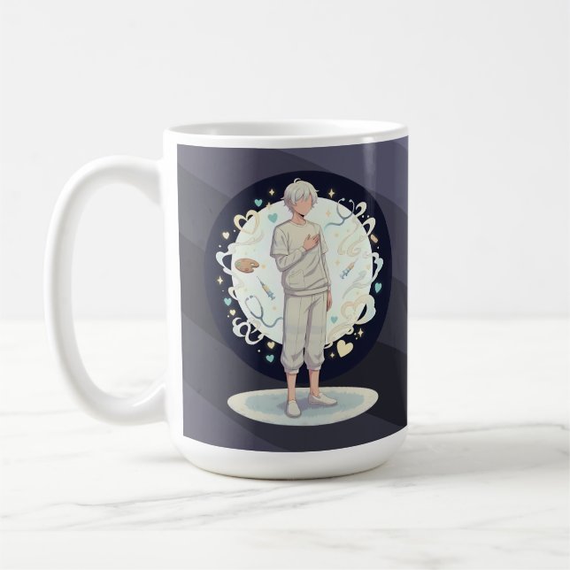 Gentle Anime Doctor Art Coffee Mug (Left)