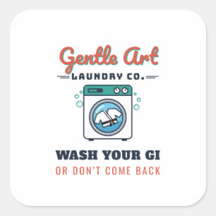 Gentle Art Laundry Co Wash Your Gi BJJ Sticker