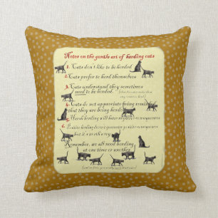 Gentle Art of Herding Cats Cushion