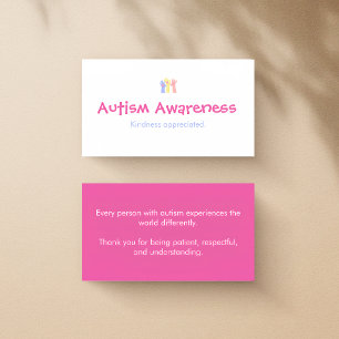Gentle Autism Awareness Mini Public Courtesy Card