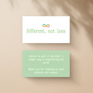 Gentle Autism Awareness Public Courtesy Card
