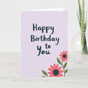 Gentle Birthday Floral Card