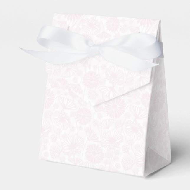 Gentle Bloom (Pink | White) Favour Box (Front Side)
