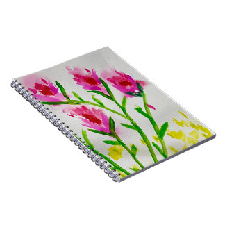 Gentle Blooms – Soft Watercolor Floral Greeting Notebook