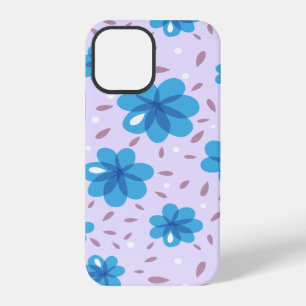Gentle Blue Flowers Pattern iPhone 12 Pro Case