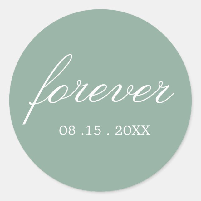 Gentle Botanics Forever Round Sticker (Front)