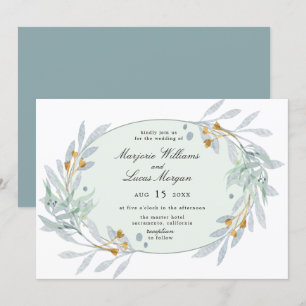 Gentle Botanics Wedding Invitation