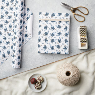 Gentle Breeze Flowers Wrapping Paper