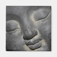 Gentle Buddha Face Stone Sculpture