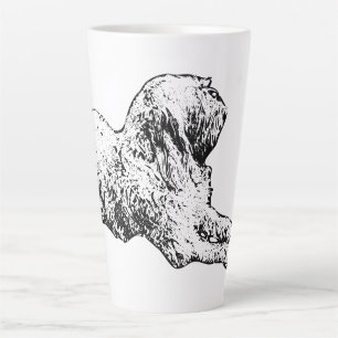 Gentle Calm in Ink Latte Mug