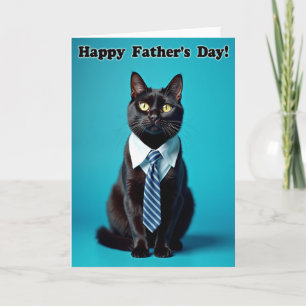 Gentle Cat Fathers Day Card