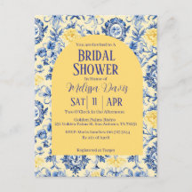 Gentle Chinoiserie Bridal Shower Invitation 
