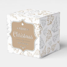 Gentle Christmas Trees Favour Box