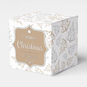 Gentle Christmas Trees Favour Box