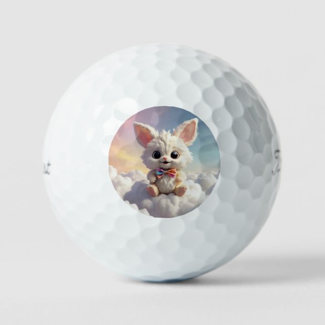 "Gentle Cloud Soul" Golf Balls (Front)