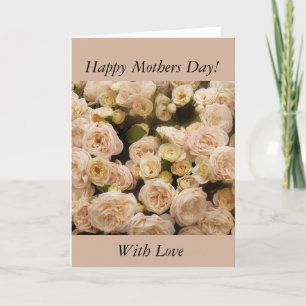 Gentle Cream Roses Card