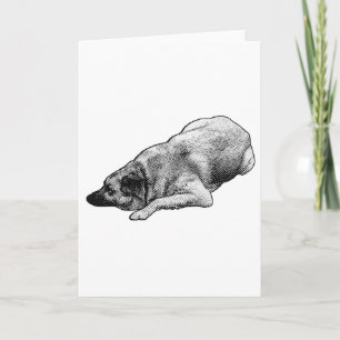 Gentle Dots Dog Shares Cozy Festive Greeting Card