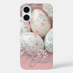 Gentle Easter Joy with Floral Motif iPhone 16 Case