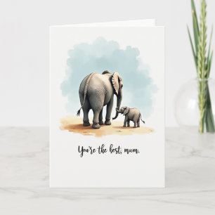 Gentle Elephant Mums Day Card