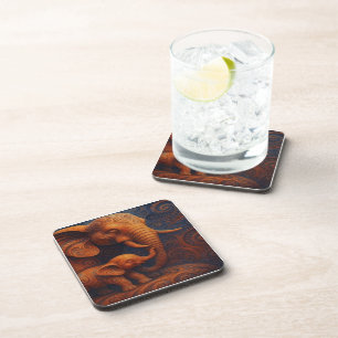 Gentle Elephants Beverage Coaster