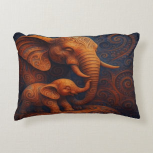 Gentle Elephants Decorative Cushion