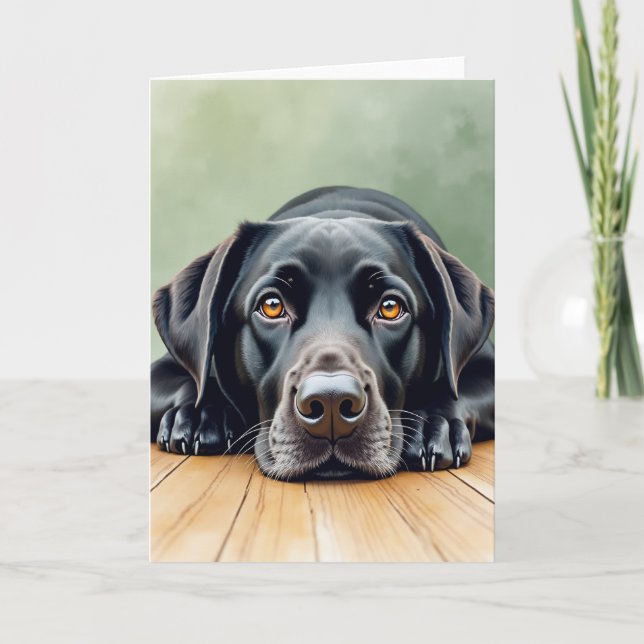 Gentle Fathers Day Canine Card (Front)