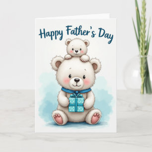 Gentle Fathers Day Plush Card