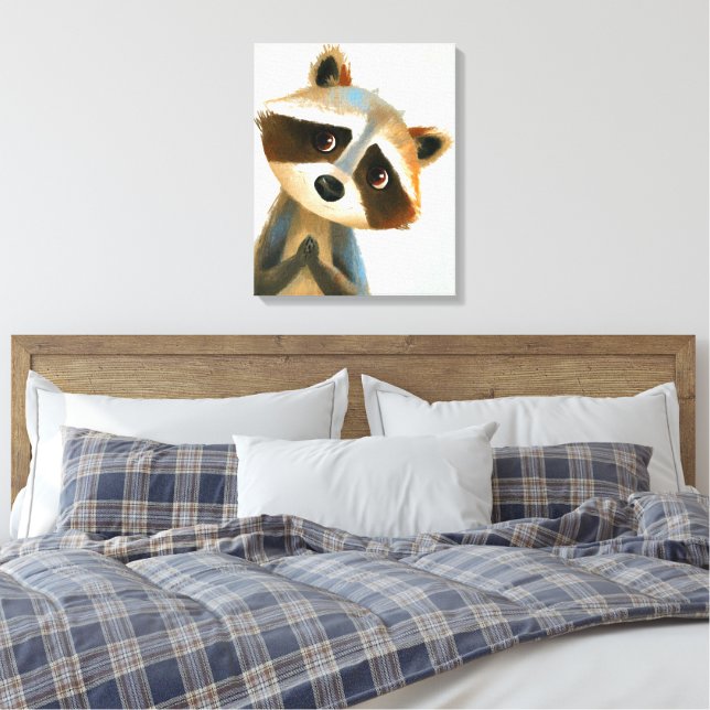Gentle Forest Friend Canvas Print (Insitu(Bedroom))