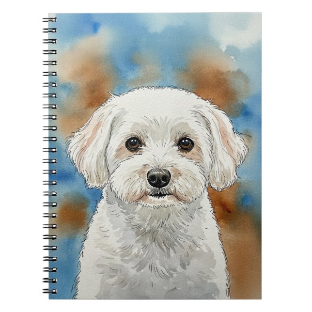 Gentle Friend Poodle Notebook (Front)