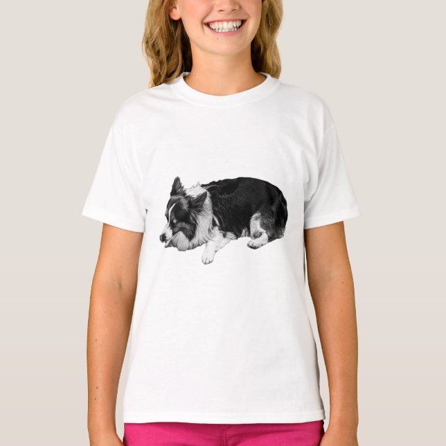 gentle fur shade, corgi T-Shirt (Front)