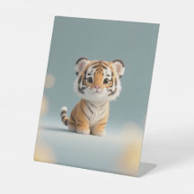 Gentle Gaze of a Baby Tiger