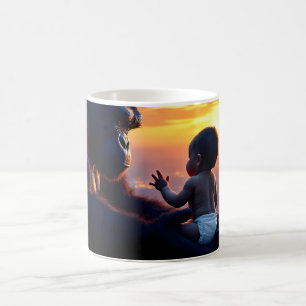 Gentle Giant & Baby at Sunset Coffee Mug