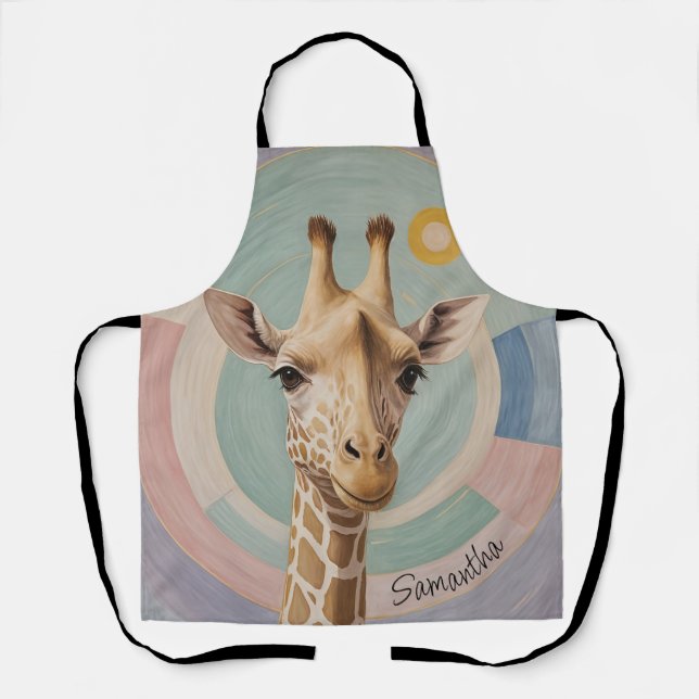 Gentle Giant: Pastel Giraffe Apron (Front)