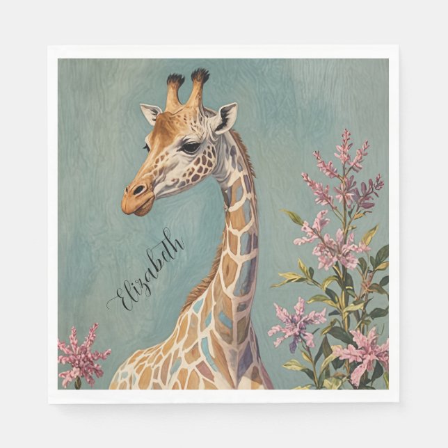 Gentle Giant Personalised  Napkin (Front)