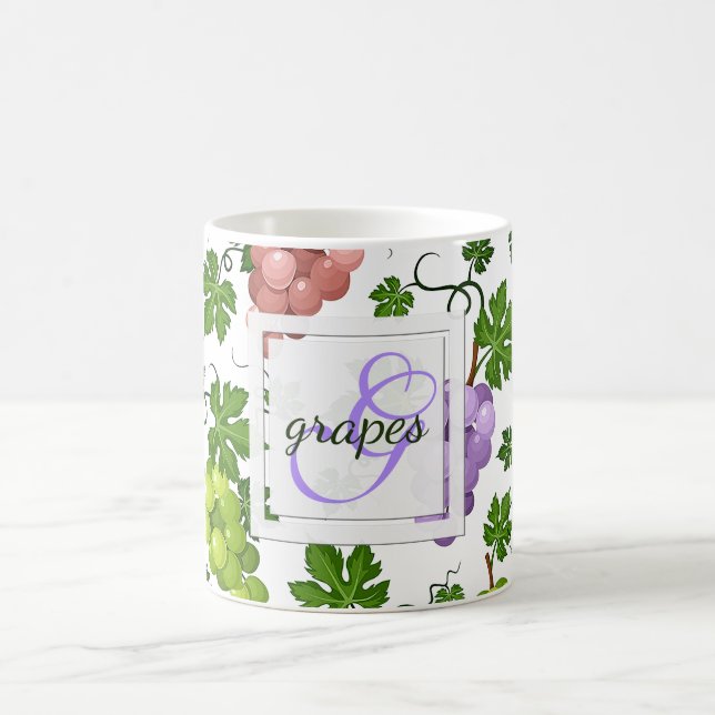 Gentle Grapes and Grapevines Coffee Mug (Center)