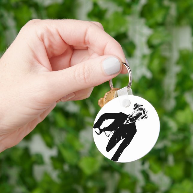 Gentle Great Dane Key Ring (Hand)