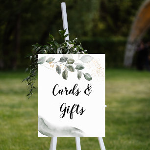  Gentle Greenery Watercolor Leaf   Gold Dust   Poster